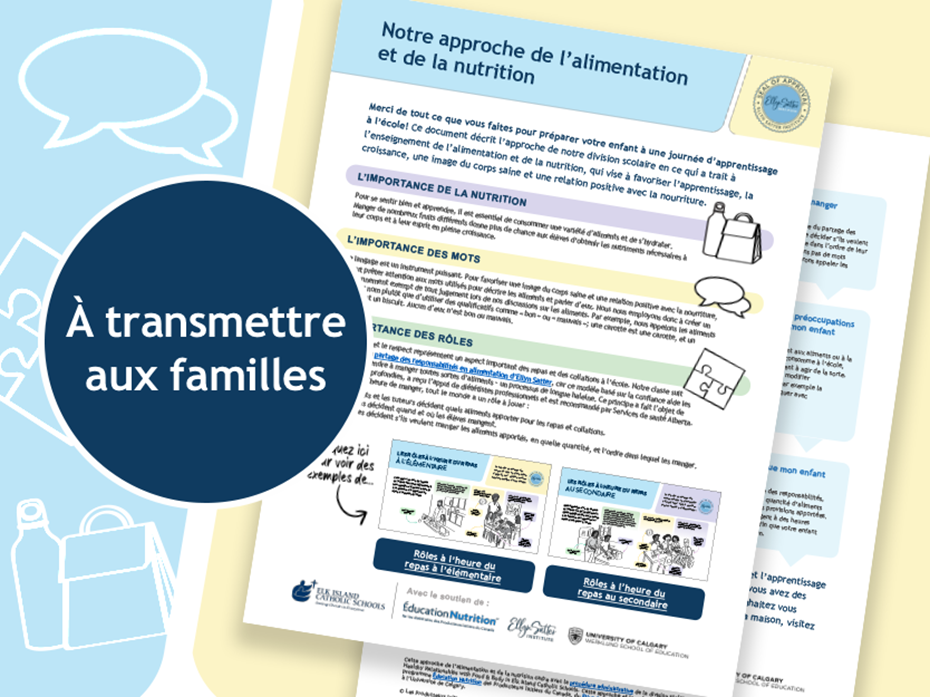 Notre approche de l’alimentation et de la nutrition